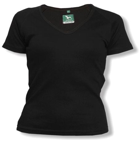 Adler Damen V-Neck Shirt (schwarz) 11,66 